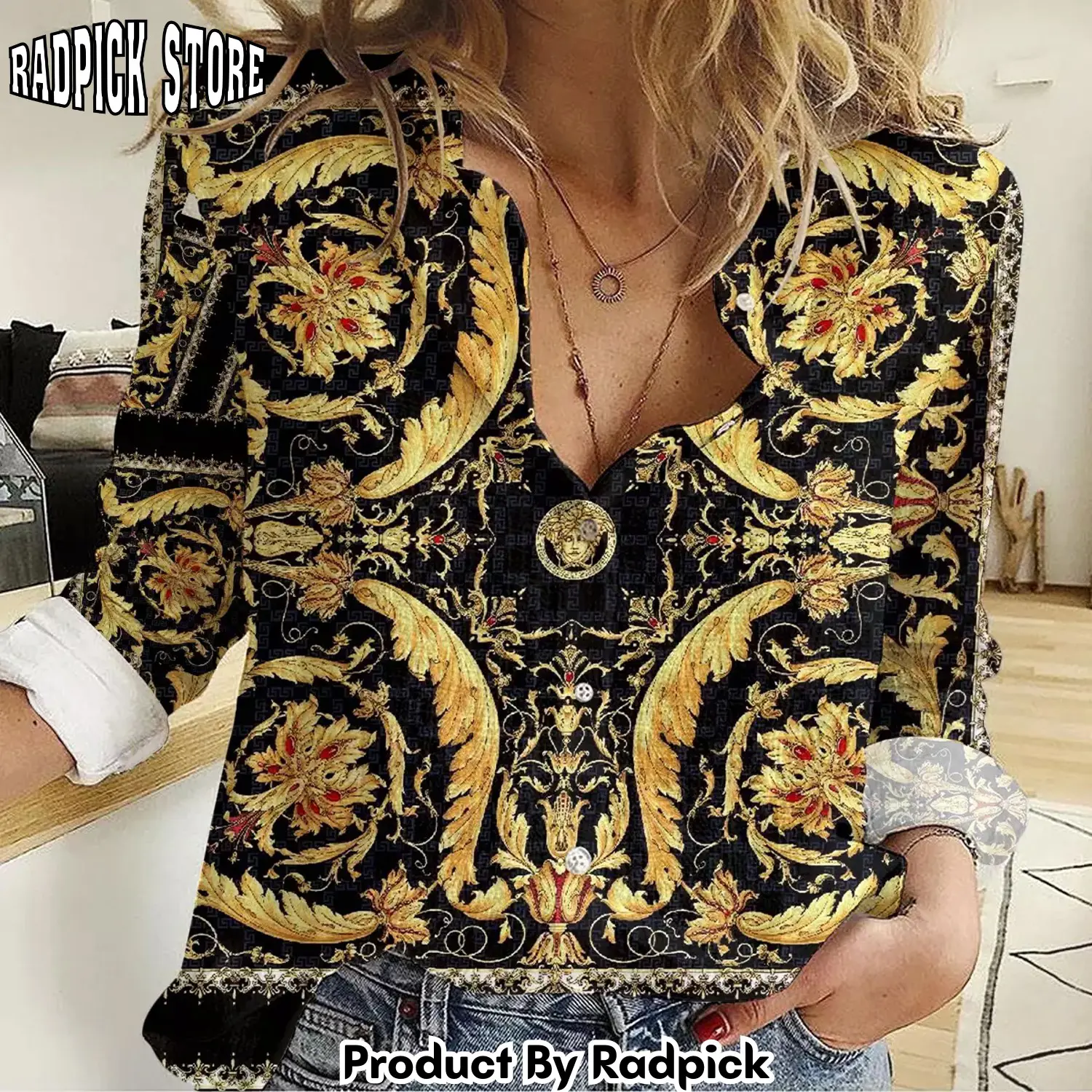 Radpick premium versace women casual shirt rp662221